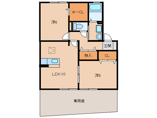 紀ノ川駅 徒歩14分 1階の物件間取画像